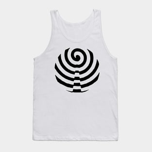 Black and White Optical Illusion Tank Top